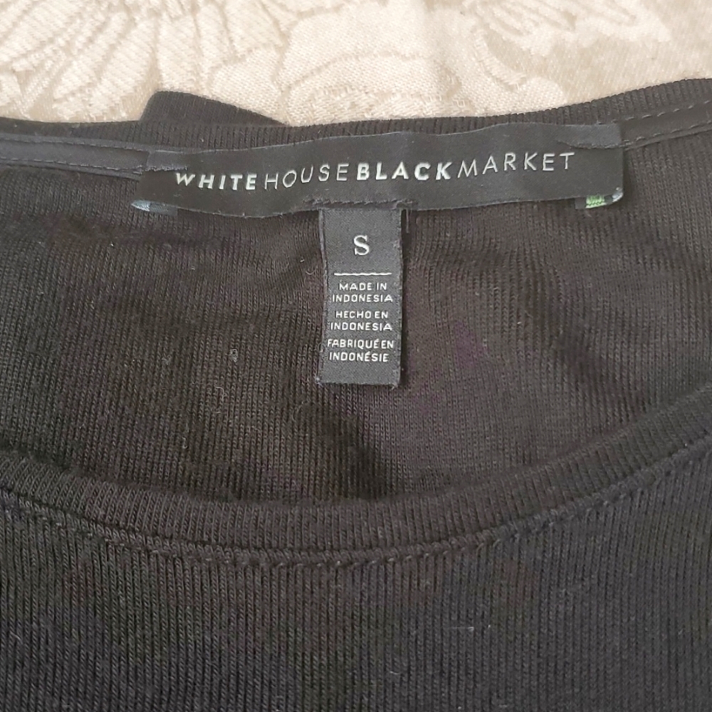 WHITE HOUSE BLACK MARKET FINE KNIT TOP SZ S